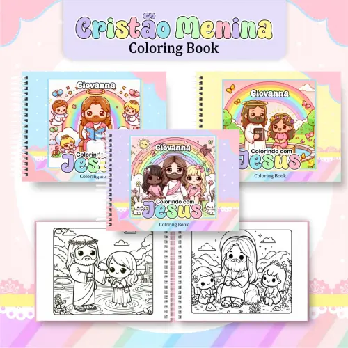 Arquivo Digital Livro de Colorir Cristão Menina 01 - PDF