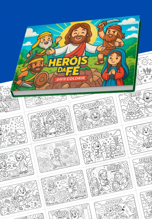 Arquivo Digital Livro de Colorir Cristão Heróis da Fé - PDF