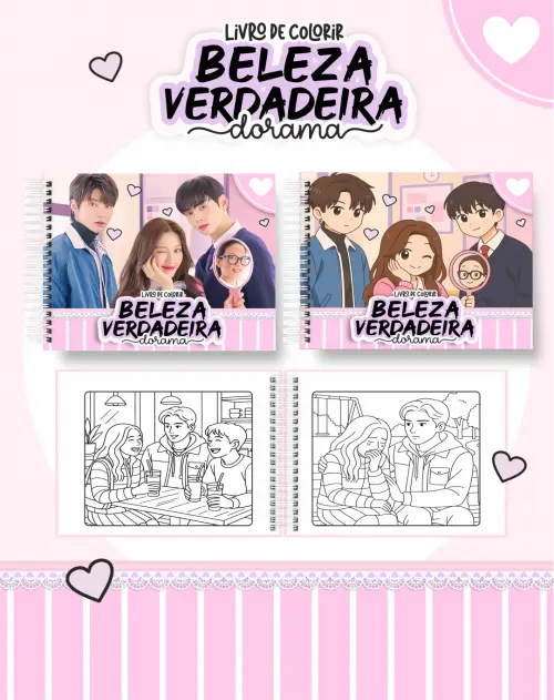 Arquivo Digital Livro de Colorir DORAMA - Beleza Verdadeira - PDF