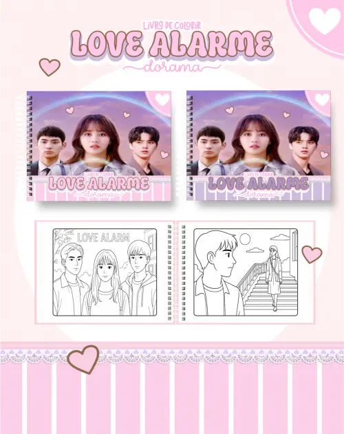 Arquivo Digital Livro de Colorir DORAMA - LOVE ALARME - PDF