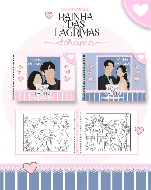 Arquivo Digital Livro de Colorir DORAMA - Rainha das Lágrimas - PDF