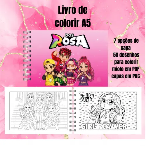 Arquivo Digital Livro de Colorir Emilly Vick dos Rosas 01 - PDF