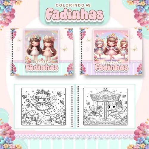 Arquivo Digital Livro de Colorir FADINHAS - PDF