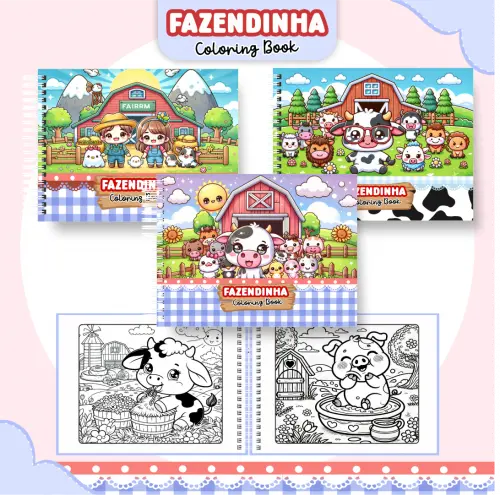 Arquivo Digital Livro de Colorir FAZENDINHA - PDF