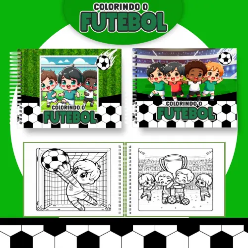 Arquivo Digital Livro de Colorir FUTEBOL 01 - PDF