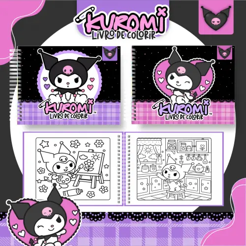 Arquivo Digital Livro de Colorir KUROMI - PDF