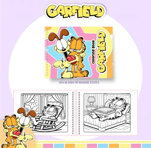 Arquivo Digital Livro de Colorir GARFIELD - PDF