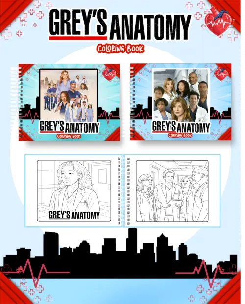 Arquivo Digital Livro de Colorir GREYS ANATOMY - PDF