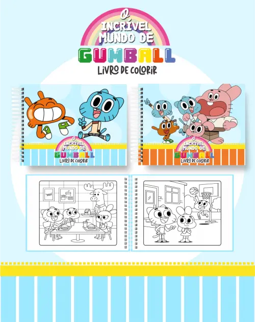Arquivo Digital Livro de Colorir GUMBALL - PDF