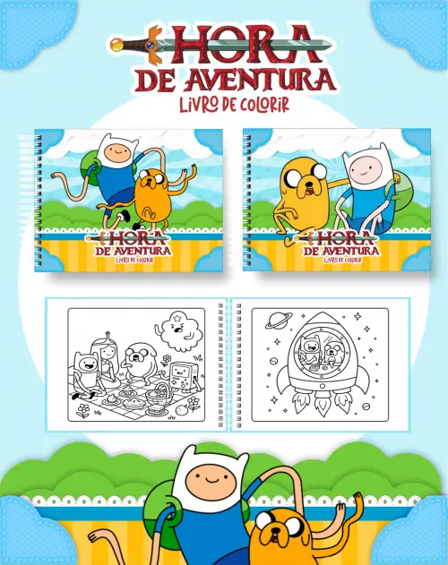 Arquivo Digital Livro de Colorir HORA DE AVENTURA - PDF