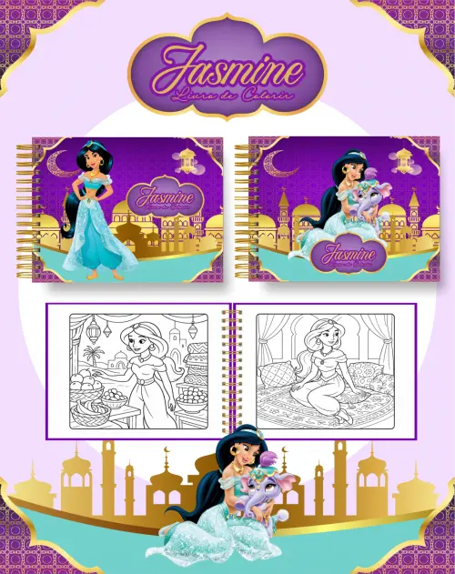 Arquivo Digital Livro de Colorir JASMINE - PDF