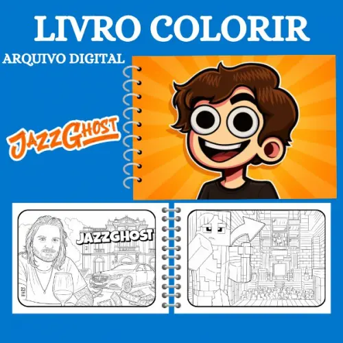 Arquivo Digital Livro de Colorir JAZZ GHOST - PDF