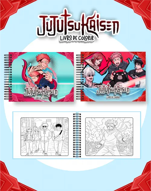 Arquivo Digital Livro de Colorir JUJUTSU KAISEN - PDF