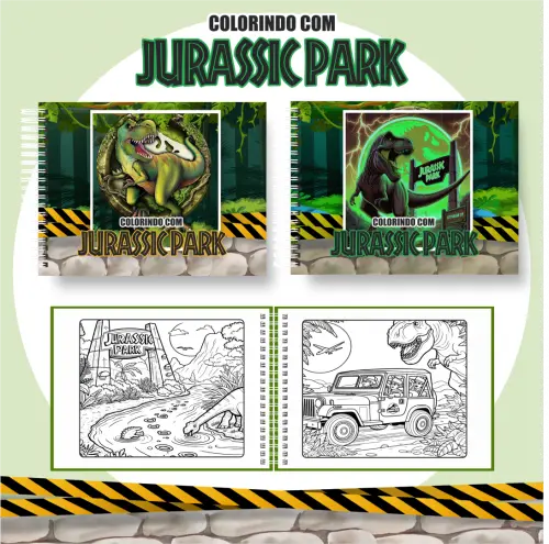 Arquivo Digital Livro de Colorir JURASSIC PARK - PDF