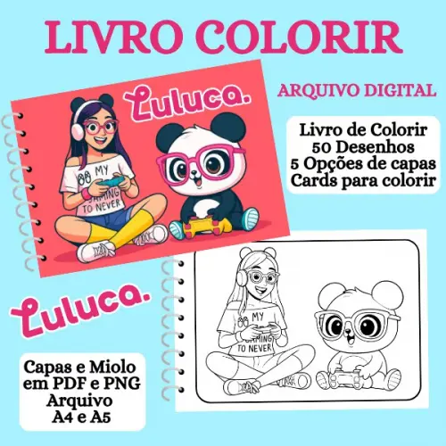 Arquivo Digital Livro de Colorir LULUCA - PDF
