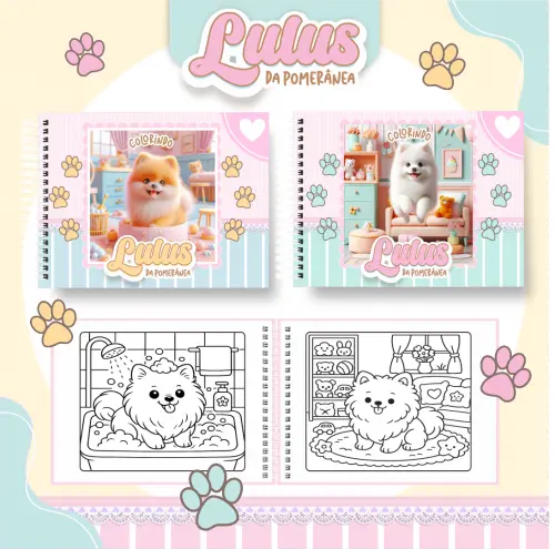 Arquivo Digital Livro de Colorir LULU DA POMERÂNIA - PDF