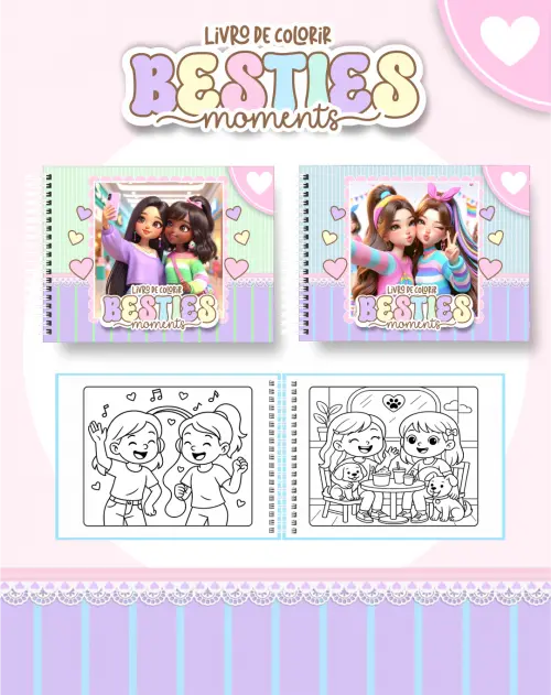 Arquivo Digital Livro de Colorir MENINAS 01 - PDF