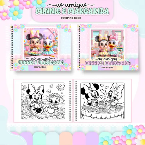 Arquivo Digital Livro de Colorir MINNIE E MARGARIDA - PDF