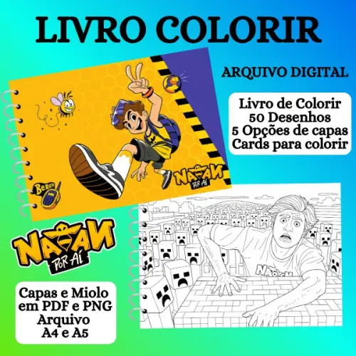 Arquivo Digital Livro de Colorir NATAN POR AÍ - PDF