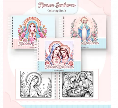 Arquivo Digital Livro de Colorir NOSSA SENHORA 01 - PDF