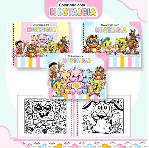 Arquivo Digital Livro de Colorir NOSTALGIA - PDF