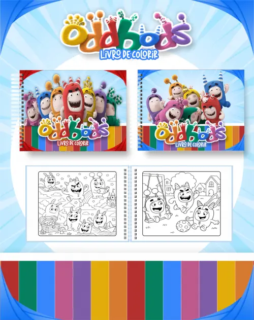 Arquivo Digital Livro de Colorir ODDBODS - PDF