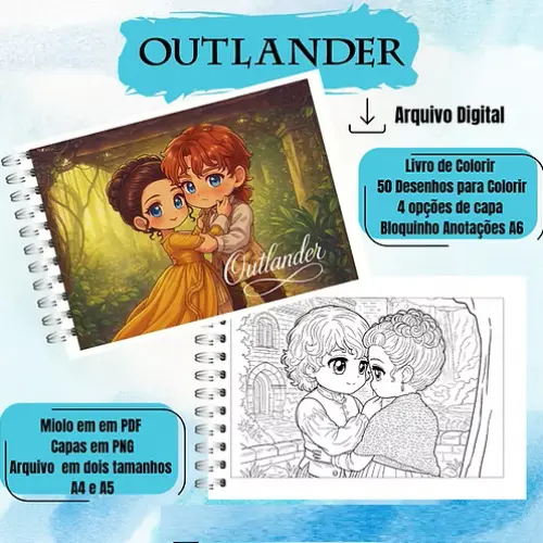Arquivo Digital Livro de Colorir OUTLANDER - PDF