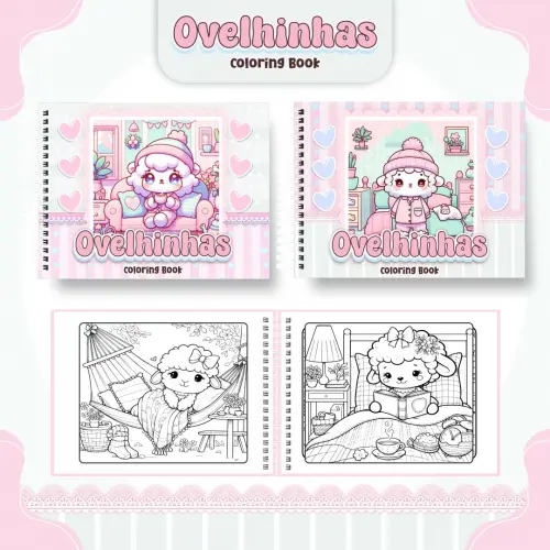 Arquivo Digital Livro de Colorir OVELHINHAS - PDF