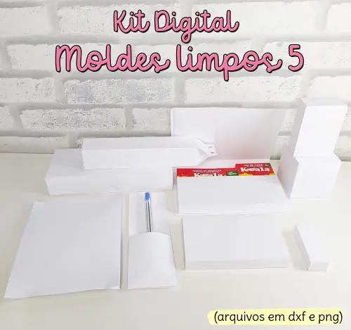 Arquivo de Corte Moldes Limpos 06 PNG/DXF
