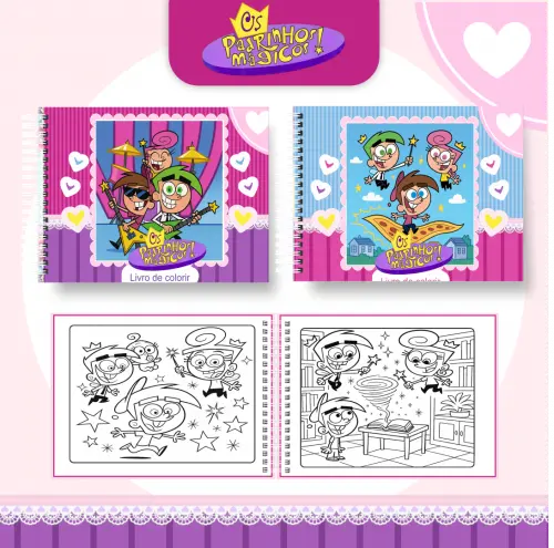 Arquivo Digital Livro de Colorir PADRINHOS MÁGICOS - PDF