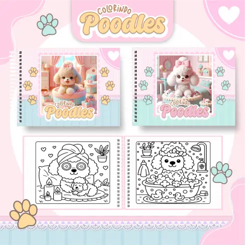 Arquivo Digital Livro de Colorir POODLE - PDF