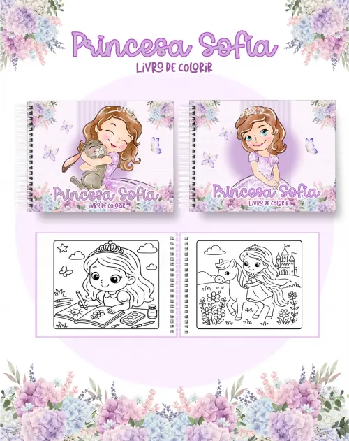 Arquivo Digital Livro de Colorir PRINCESA SOFIA - PDF