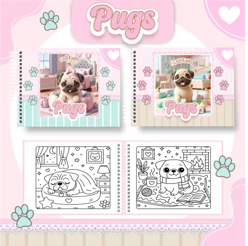 Arquivo Digital Livro de Colorir PUG - PDF