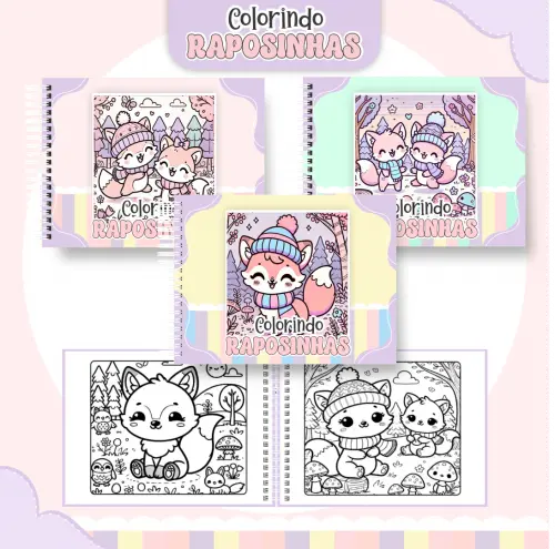 Arquivo Digital Livro de Colorir RAPOSINHAS - PDF