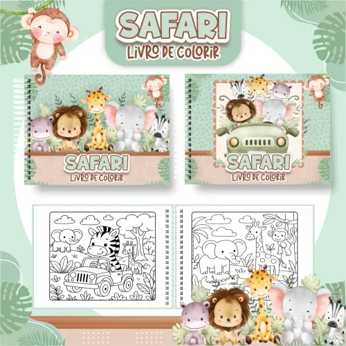 Arquivo Digital Livro de Colorir SAFARI - PDF