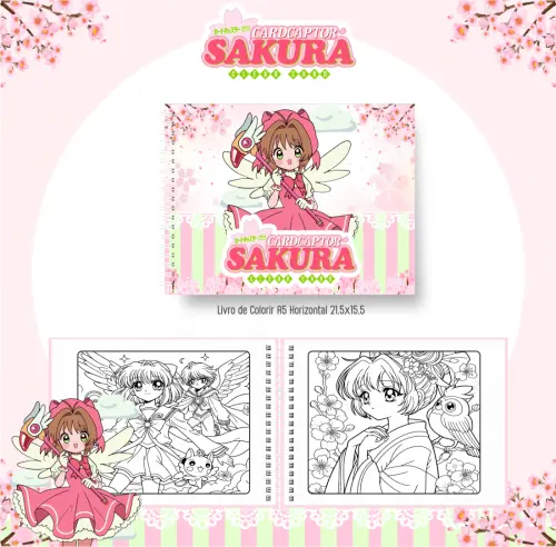 Arquivo Digital Livro de Colorir SAKURA CARDCAPTOR - PDF