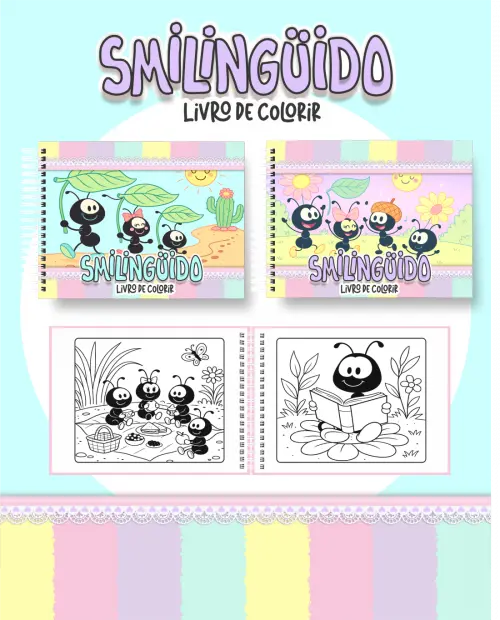 Arquivo Digital Livro de Colorir SMURFS - PDF