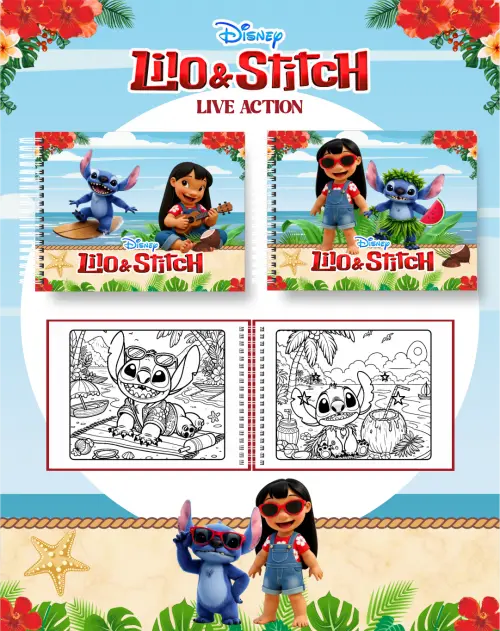 Arquivo Digital Livro de Colorir STITCH LIVE ACTION - PDF