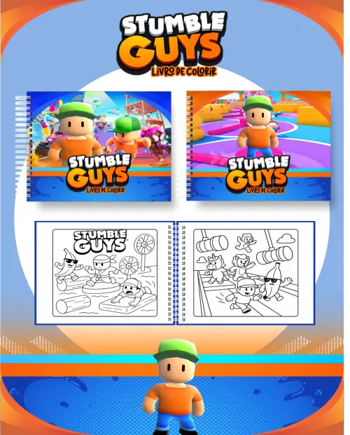 Arquivo Digital Livro de Colorir STUMBLE GUYS 01 - PDF