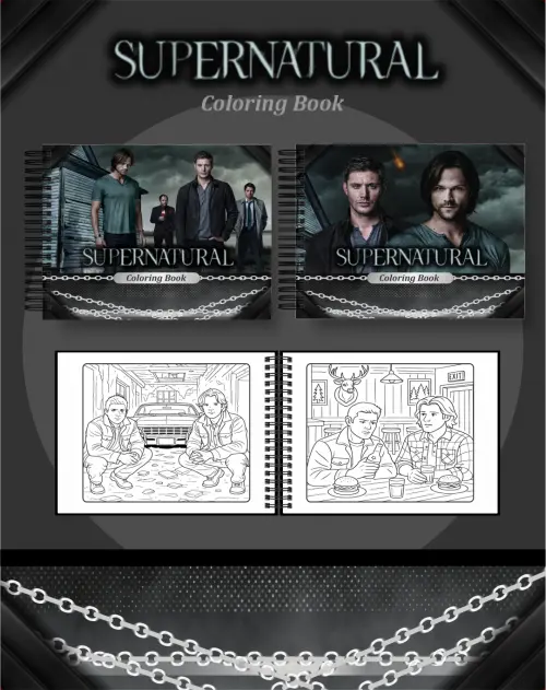 Arquivo Digital Livro de Colorir SUPERNATURAL - PDF