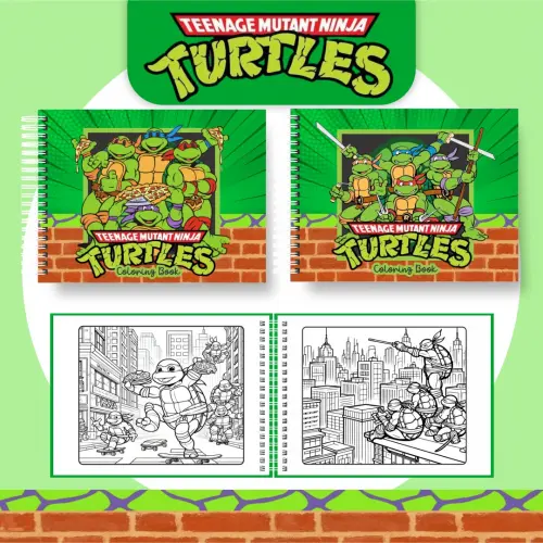 Arquivo Digital Livro de Colorir TARTARUGAS NINJAS - PDF