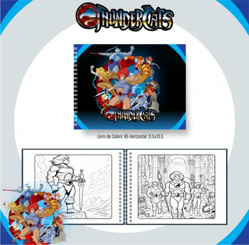 Arquivo Digital Livro de Colorir THUNDERCATS - PDF