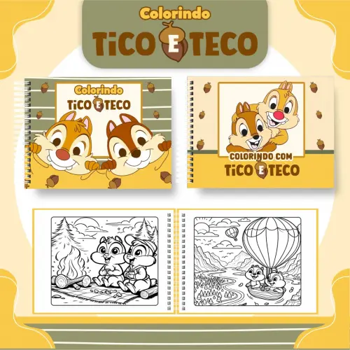Arquivo Digital Livro de Colorir TICO E TECO - PDF