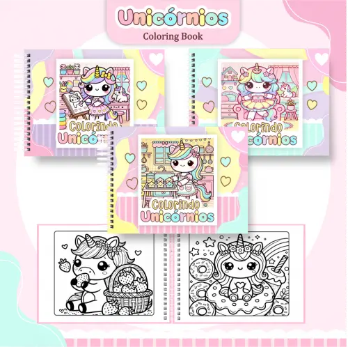 Arquivo Digital Livro de Colorir UNICÓRNIO - PDF