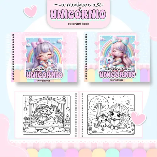 Arquivo Digital Livro de Colorir UNICÓRNIO 02 - PDF