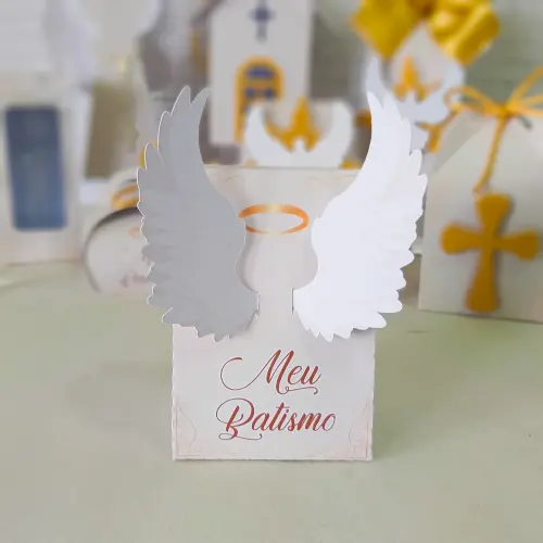 Arquivo De Corte Batizado 15 - Sacolinha Santo Anjo Studio/PDF