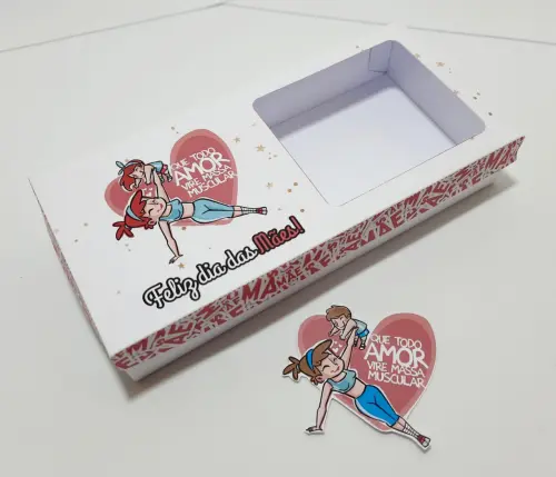 Arquivo de Corte Caixa para Barra Trufada 01 Dia das Mães - STUDIO/PDF