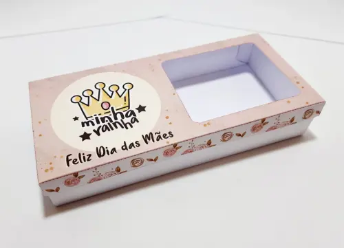Arquivo de Corte Caixa para Barra Trufada 03 Dia das Mães - STUD