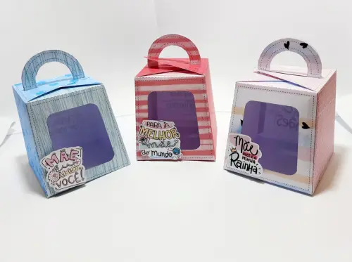 Arquivo de Corte Kit Caixa Bolo de Pote Dia das Mães - STUDIO/PDF