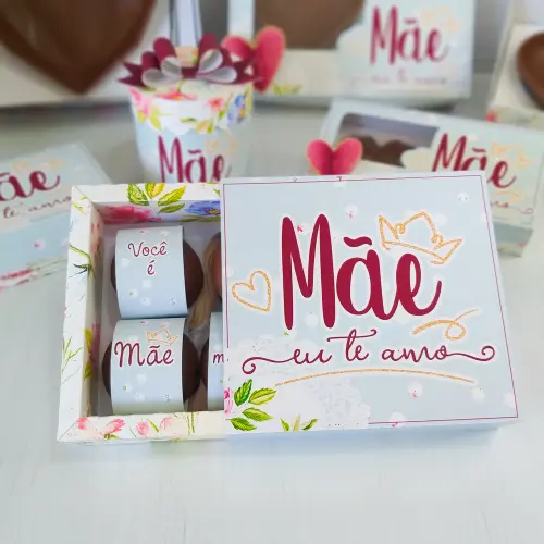 Arquivo de Corte Caixa Brownie 01 Dia das Mães - STUDIO/PDF